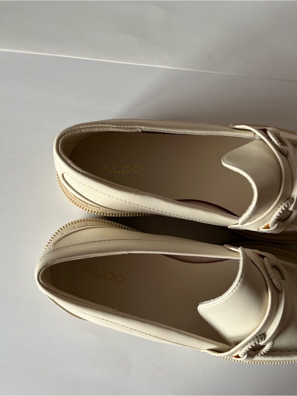 Aldo Baberiel Cream Chunky Lug Sole Loafer - Picture 8 of 12